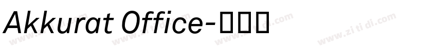 Akkurat Office字体转换